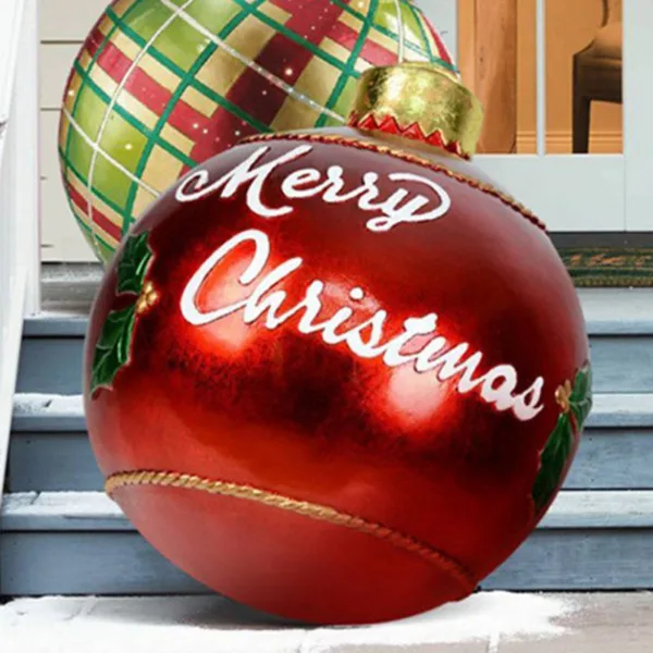 Christmas Ornament Ball Outdoor Pvc 60CM Inflatable Decorated Ball PVC Giant Big Large Balls Xmas Tree Decorations Toy Ball - Image 22