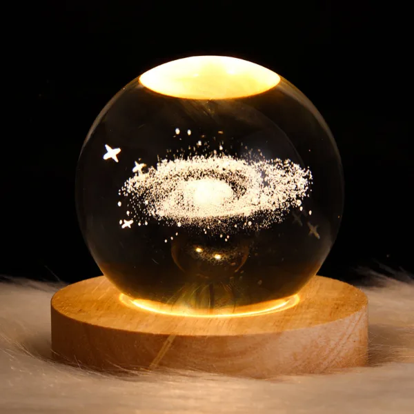 Luminous Starry Sky And Planets Moon Moon Crystal Ball Small Night Lamp Projection Ambience Light Creative Gift New Strange Gift - Image 8