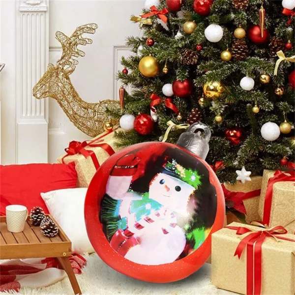 Christmas Ornament Ball Outdoor Pvc 60CM Inflatable Decorated Ball PVC Giant Big Large Balls Xmas Tree Decorations Toy Ball - Image 23