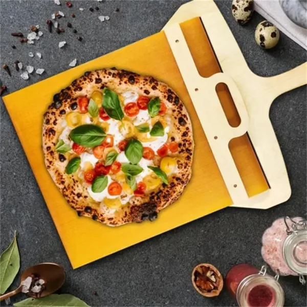 Kitchen Gadgets Sliding Pizza Shovel Non Stick Pizza Smooth Cutting Board Storage Transfer Board Kitchen Baking Tool - Image 4