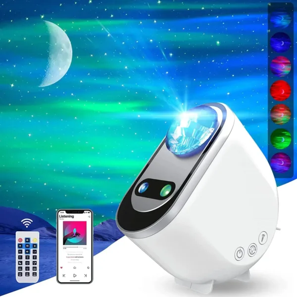 Aurora Borealis Starlight Projectors LED Galaxy Star Atmosphere Galaxy Night Light Home Bedroom Sky Moon Lamp Room Decor Gift - Image 2