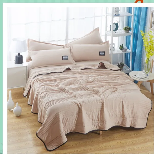 Cooling Blankets Pure Color Summer Quilt Plain Summer Cool Quilt Compressible Air-conditioning Quilt Quilt Blanket - Image 6