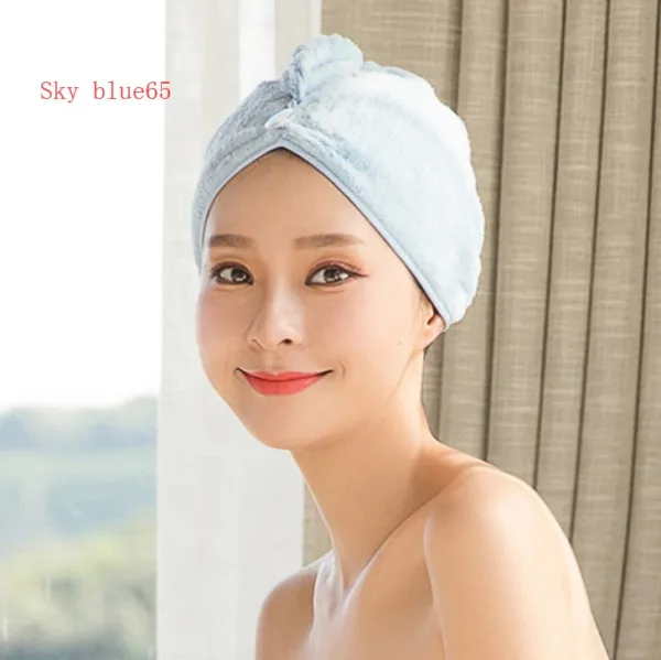 Women's Hair Dryer Cap, Absorbent Dry Hair Towel - Image 30