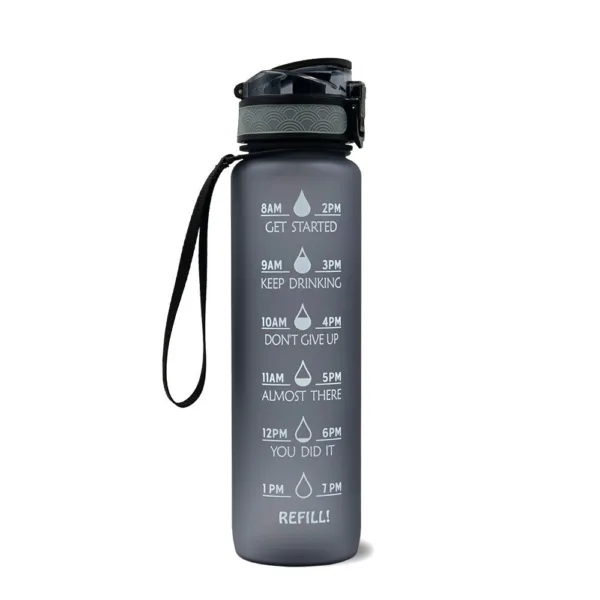 1L Tritan Water Bottle With Time Marker Bounce Cover Motivational Water Bottle Cycling Leakproof Cup For Sports Fitness Bottles - Image 15