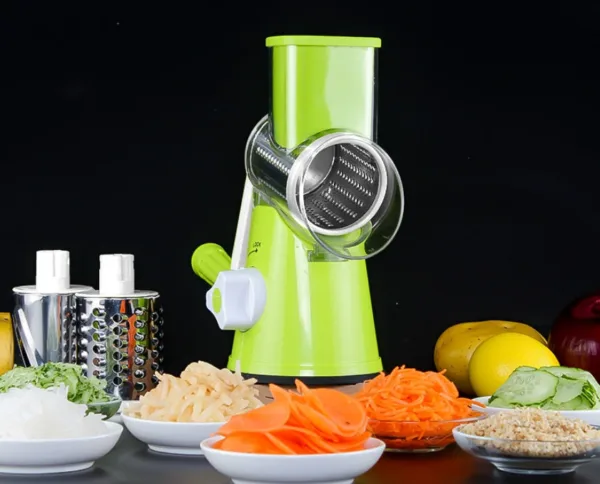 Manual Kitchen Accessories Multifunctional Round Mandoline Potato Slicer Vegetable Cutter Slicer Cheese Kitchen Gadgets - Image 12