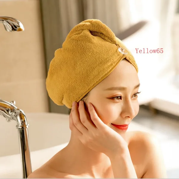 Women's Hair Dryer Cap, Absorbent Dry Hair Towel - Image 43