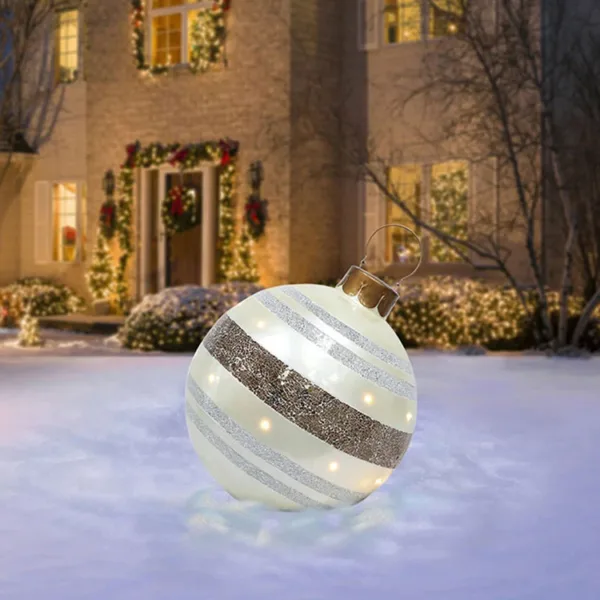 Christmas Ornament Ball Outdoor Pvc 60CM Inflatable Decorated Ball PVC Giant Big Large Balls Xmas Tree Decorations Toy Ball - Image 17