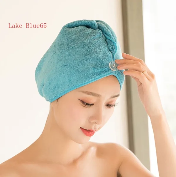 Women's Hair Dryer Cap, Absorbent Dry Hair Towel - Image 2