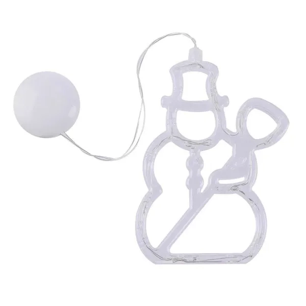 Christmas LED Suction Cup Chandelier Santa Claus Elk Snowman Lights Holiday Party Window Decor Lamps Battery Powered - Image 15