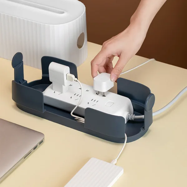 Power Strip Wire Case Cable Storage Box Anti Dust Charger Socket Organizer Network Line Storage Bin Charger Wire Management - Image 4