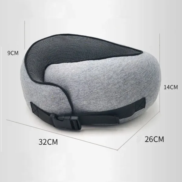 Travel Neck Pillow Non-Deformed Airplane Pillow Travel Neck Cushion Durable U-Shaped Travel Memory Cotton Nap Neck Pillow - Image 8