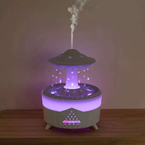 New UFO Raindrop Humidifier Water Drop Air Humidifier USB Aromatherapy Essential Oils Aroma Air Diffuser Household Mist Maker Home Decor - Image 8