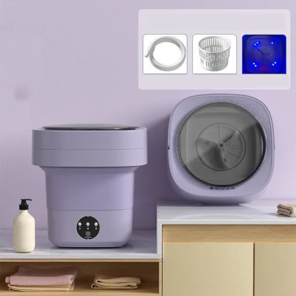 Mini Foldable Washing Machine Portable Mini Socks Underwear Panties Washing Machine Big Capacity 3 Models With Spinning Dry Gadgets - Image 12