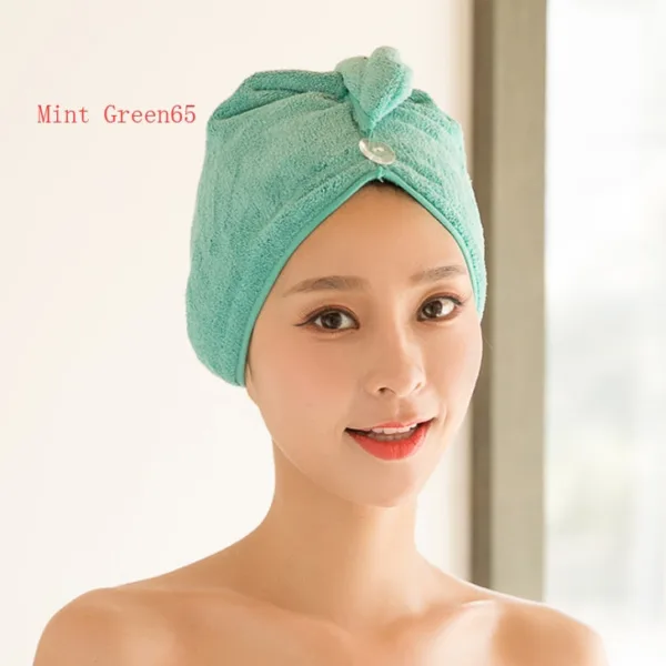 Women's Hair Dryer Cap, Absorbent Dry Hair Towel - Image 27