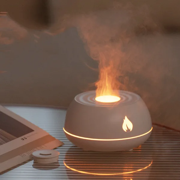 Flame Humidifier Aromatherapy Diffuser 7 Colors Light Home Air Humidifier 130ML USB Room Fragrance Essential Oil Diffuser - Image 7