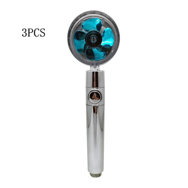 Propeller Driven Shower Head With Stop Button And Cotton Filter Turbocharged High Pressure Handheld Shower Nozzle - Image 18