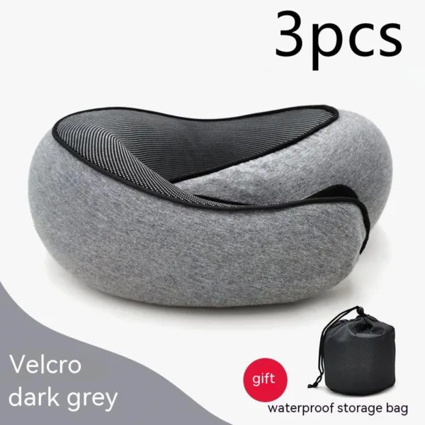 Travel Neck Pillow Non-Deformed Airplane Pillow Travel Neck Cushion Durable U-Shaped Travel Memory Cotton Nap Neck Pillow - Image 20