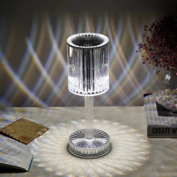 New Crystal Table Lamp Hotel Decoration Diamond Romantic Warm Led For Home Decor Romantic Gift Night Light - Image 3