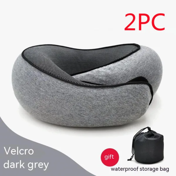 Travel Neck Pillow Non-Deformed Airplane Pillow Travel Neck Cushion Durable U-Shaped Travel Memory Cotton Nap Neck Pillow - Image 21