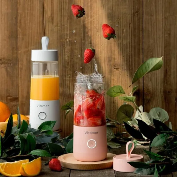 350ml Portable Blender Juicer Electric USB Rechargeable Mixer Smoothie Slushy Cup Juice Blender Bottle USB Charging Kitchen Gadgets - Image 3