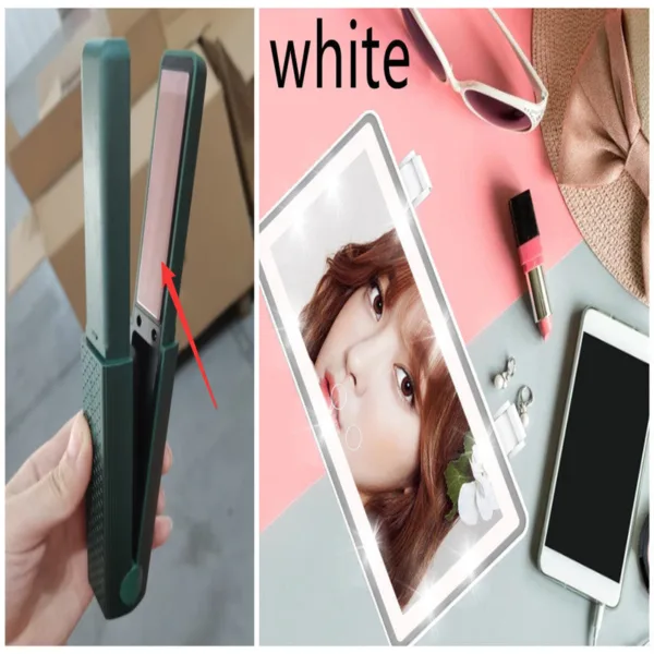 Hair Straightener Cordless Usb Hair Straightener Mini Ceramics Hair Curler 3 Constant Temperature Portable Flat Iron For Travel - Image 18