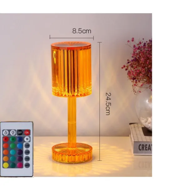 New Crystal Table Lamp Hotel Decoration Diamond Romantic Warm Led For Home Decor Romantic Gift Night Light - Image 10