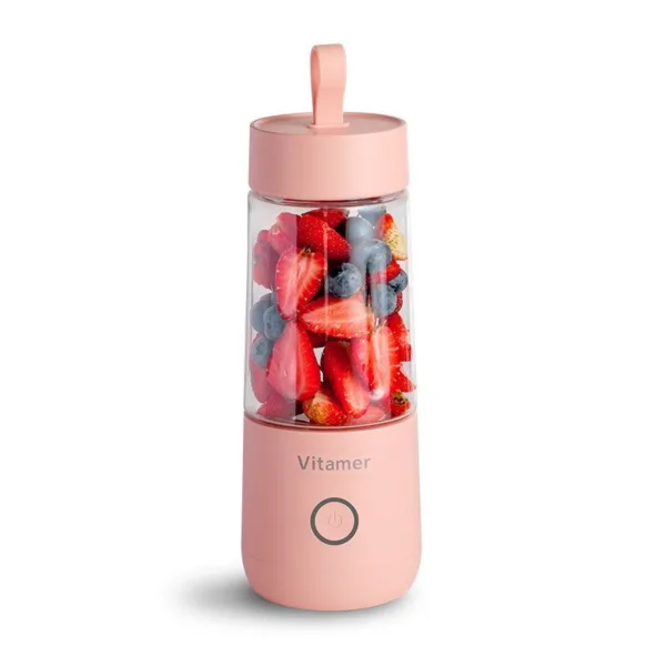 350ml Portable Blender Juicer Electric USB Rechargeable Mixer Smoothie Slushy Cup Juice Blender Bottle USB Charging Kitchen Gadgets - Image 11