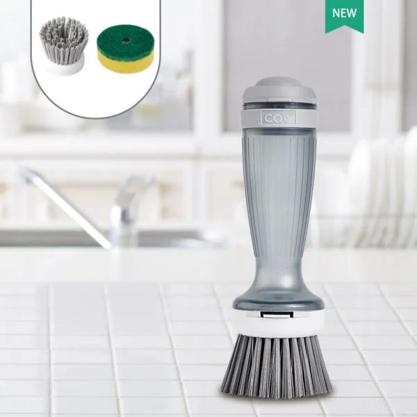 Pot Brush Dish Brush Dish Scrub Brush With Soap Dispenser For Dishes Kitchen Sink Pot Pan - Image 9