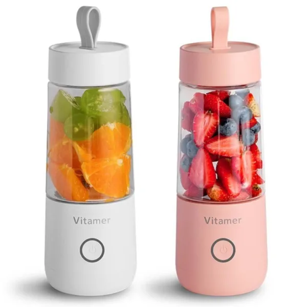 350ml Portable Blender Juicer Electric USB Rechargeable Mixer Smoothie Slushy Cup Juice Blender Bottle USB Charging Kitchen Gadgets - Image 10