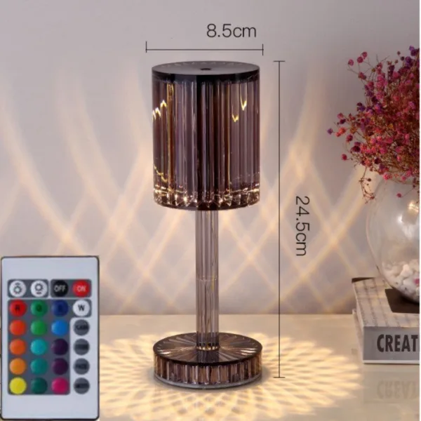 New Crystal Table Lamp Hotel Decoration Diamond Romantic Warm Led For Home Decor Romantic Gift Night Light - Image 12