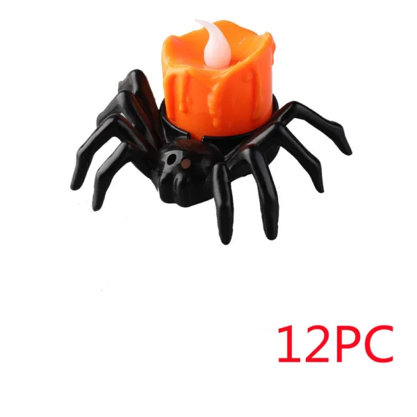 Halloween Festival Atmosphere Creative Halloween Spider Candlestick Ornaments - Image 7