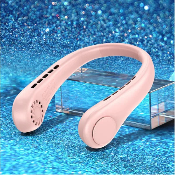 New Mini Neck Fan Portable Bladeless Hanging Neck Rechargeable Air Cooler Mini Summer Sports Fans - Image 10