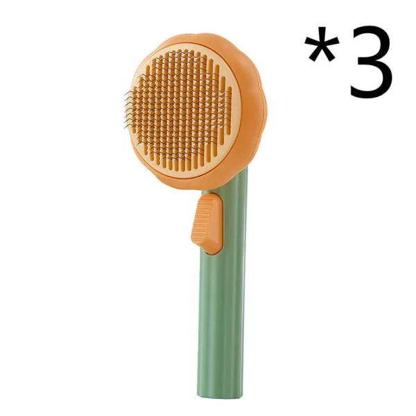 New Pet Cat Brush Hot Selling Hand-held Steel Wire Self-cleaning Comb Looper For Hair Removal - Image 16