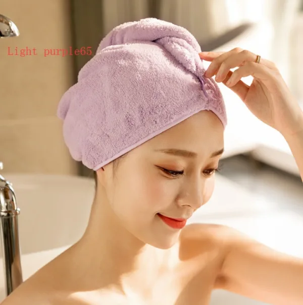 Women's Hair Dryer Cap, Absorbent Dry Hair Towel - Image 25