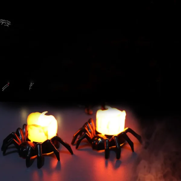 Halloween Festival Atmosphere Creative Halloween Spider Candlestick Ornaments - Image 3