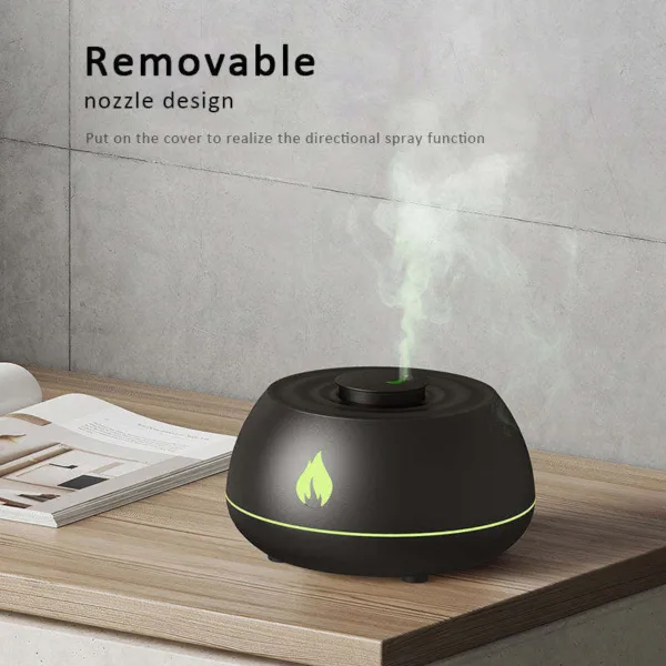 Flame Humidifier Aromatherapy Diffuser 7 Colors Light Home Air Humidifier 130ML USB Room Fragrance Essential Oil Diffuser - Image 3