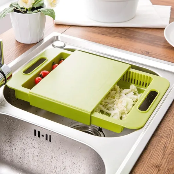 Multifunction Kitchen Chopping Blocks Sinks Drain Basket Cutting Board Vegetable Meat Tools Kitchen Accessories Chopping Board - Image 12