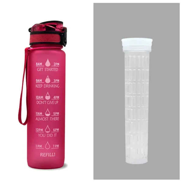 1L Tritan Water Bottle With Time Marker Bounce Cover Motivational Water Bottle Cycling Leakproof Cup For Sports Fitness Bottles - Image 39