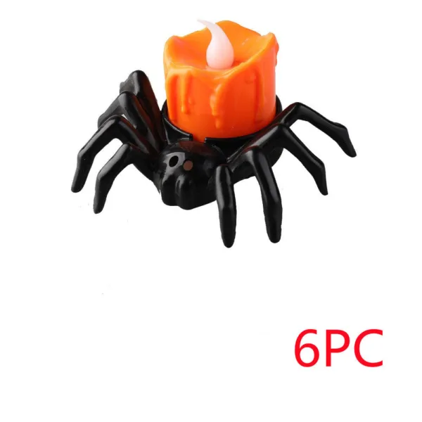 Halloween Festival Atmosphere Creative Halloween Spider Candlestick Ornaments - Image 8