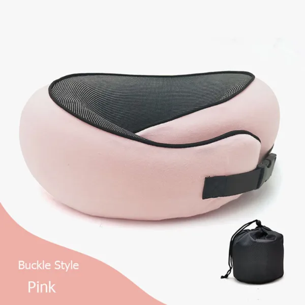 Travel Neck Pillow Non-Deformed Airplane Pillow Travel Neck Cushion Durable U-Shaped Travel Memory Cotton Nap Neck Pillow - Image 12