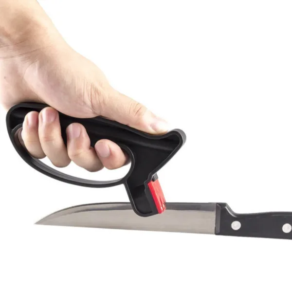 Knife Sharpener Handheld Scissor Blade Sharpening Convenient Kitchen Tools Grindstone 2 In 1 Kitchen Gadgets - Image 6