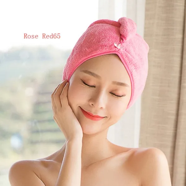 Women's Hair Dryer Cap, Absorbent Dry Hair Towel - Image 40