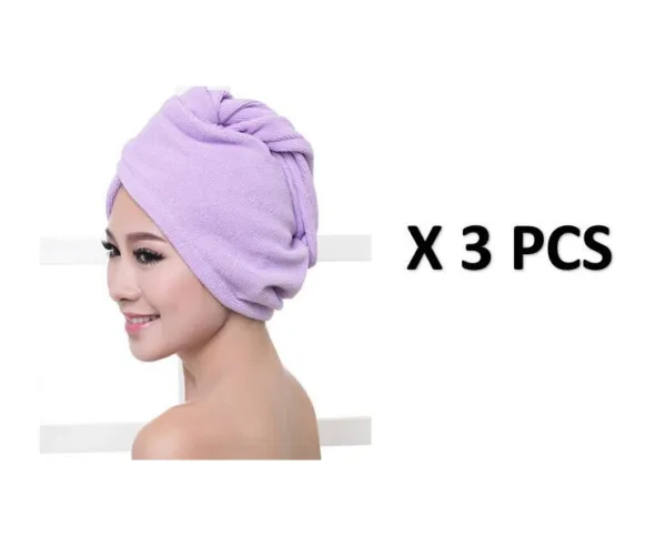 Women's Hair Dryer Cap, Absorbent Dry Hair Towel - Image 31