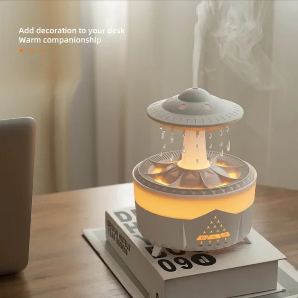 New UFO Raindrop Humidifier Water Drop Air Humidifier USB Aromatherapy Essential Oils Aroma Air Diffuser Household Mist Maker Home Decor - Image 4