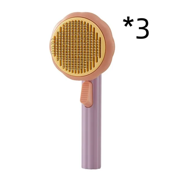 New Pet Cat Brush Hot Selling Hand-held Steel Wire Self-cleaning Comb Looper For Hair Removal - Image 19