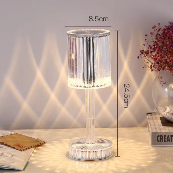 New Crystal Table Lamp Hotel Decoration Diamond Romantic Warm Led For Home Decor Romantic Gift Night Light - Image 7