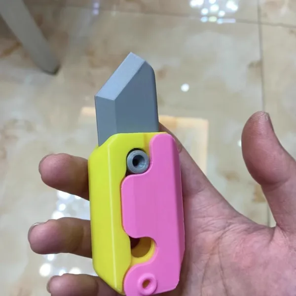 3D Printing Gravity Cub Jumping Small Radish Knife Mini Model Student Prize Pendant Decompression Toy For Children Gift - Image 6