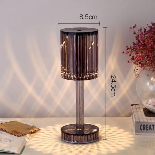 New Crystal Table Lamp Hotel Decoration Diamond Romantic Warm Led For Home Decor Romantic Gift Night Light - Image 9