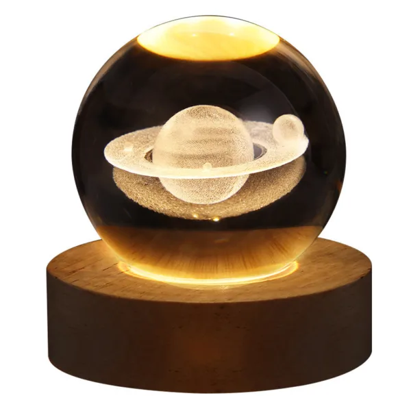 Luminous Starry Sky And Planets Moon Moon Crystal Ball Small Night Lamp Projection Ambience Light Creative Gift New Strange Gift - Image 10