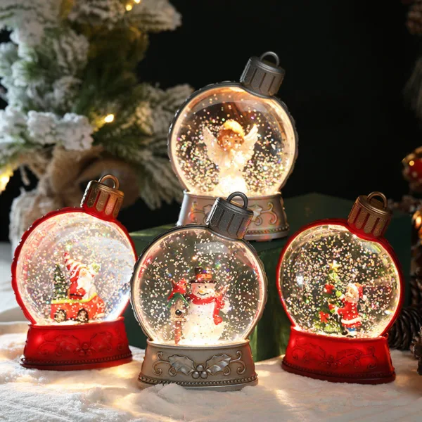 Christmas Holiday Decorations Luminous Simulation Flat Light LED Decoration Scene Layout Flame Light Home Decor - Image 2